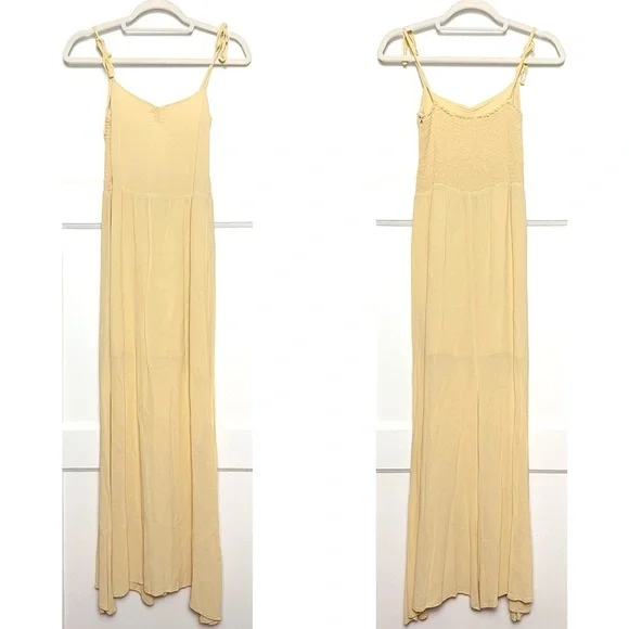 REFORMATION Sleeveless Ruched Sweetheart Neck Smock Back Ballerina Maxi Dress S - Picture 3 of 5